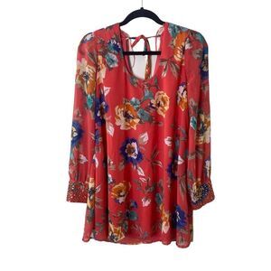 Gabrielle Rocha Floral Print Shift Dress  Sz L/XL